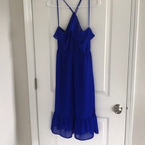 Blue cocktail dress